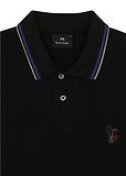 Thumbnail 4 of Paul Smith Men's Regular Fit Stretch-Cotton 'Broad Stripe Zebra' Polo Shirt - Black