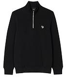 Thumbnail 1 of Paul Smith Men's Regular Fit Zebra Half-Zip Sweatshirt - Black