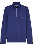Thumbnail 1 of Paul Smith Men's Regular Fit Zebra Half-Zip Sweatshirt - Blue
