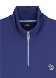Thumbnail 3 of Paul Smith Men's Regular Fit Zebra Half-Zip Sweatshirt - Blue