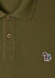 Thumbnail 6 of PS By Paul Smith Men's Organic Cotton Zebra Polo Shirt - Khaki Green