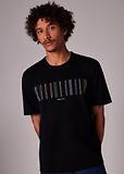 Thumbnail 3 of PS By Paul Smith Men's Stitch Stripe Print T-Shirt - Black
