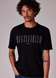 Thumbnail 2 of PS By Paul Smith Men's Stitch Stripe Print T-Shirt - Black