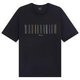 Thumbnail 1 of PS By Paul Smith Men's Stitch Stripe Print T-Shirt - Black