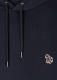 Thumbnail 2 of PS By Paul Smith Men's Cotton Zebra Logo Hoodie - Dark Navy