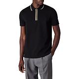 Thumbnail 1 of PS By Paul Smith Men's Contrast Tipping Zip Polo Shirt - Black