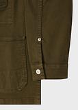 Thumbnail 3 of Paul Smith Men's Garment-Dyed Denim Work Jacket - Military Green