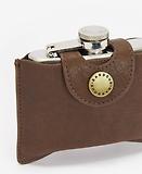Thumbnail 2 of Barbour Men's 4oz Hip Flask - Brown