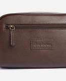 Thumbnail 4 of Barbour Men's Leather Washbag - Dark Brown
