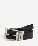 Thumbnail 2 of Barbour Men's Fife Reversible Leather Belt - Black/Chestnut Brown