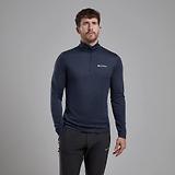 Thumbnail 2 of Montane Men's Dart Zip Neck Long Sleeved Baselayer - Eclipse Blue