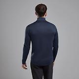 Thumbnail 3 of Montane Men's Dart Zip Neck Long Sleeved Baselayer - Eclipse Blue
