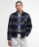 Thumbnail 2 of Barbour International Men's Hailwood Tartan Fleece Overshirt - Navy