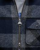 Thumbnail 6 of Barbour International Men's Hailwood Tartan Fleece Overshirt - Navy