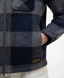 Thumbnail 7 of Barbour International Men's Hailwood Tartan Fleece Overshirt - Navy