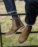 Thumbnail 6 of Barbour Men's Farsley Chelsea Boots - Khaki