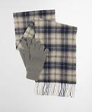 Thumbnail 2 of Barbour Men's Tartan Scarf & Glove Gift Set - Grey Midnight