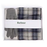 Thumbnail 1 of Barbour Men's Tartan Scarf & Glove Gift Set - Grey Midnight
