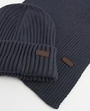 Thumbnail 4 of Barbour Men's Crimdon Beanie & Scarf Gift Set - Navy