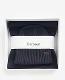 Thumbnail 5 of Barbour Men's Crimdon Beanie & Scarf Gift Set - Navy