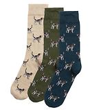 Thumbnail 1 of Barbour Men's Pointer Dog Socks Gift Box UK 7-11 - Forest Mist