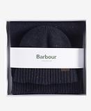 Thumbnail 2 of Barbour Men's Carlton Fleck Beanie & Scarf Gift Set - Classic Navy