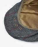 Thumbnail 3 of Barbour Men's Crieff Flat Cap - Charcoal/Red/Blue