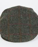 Thumbnail 3 of Barbour Men's Crieff Flat Cap - Olive/Red Overcheck
