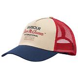 Thumbnail 1 of Barbour International Men's Steve McQueen Trucker Cap - Navy/Red/Stone