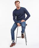 Thumbnail 4 of Barbour Men's Tisbury Crew Neck Jumper - Deep Blue