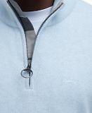 Thumbnail 6 of Barbour Men's Cotton Half Zip Jumper - Ocean Sky