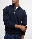 Thumbnail 6 of Barbour Men's Cotton Half Zip Jumper - Navy