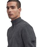 Thumbnail 4 of Barbour International Men's Crawley Half-Zip Jumper - Charcoal Marl