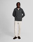 Thumbnail 3 of Lyle & Scott Men's Embroidered Collared 1/4 Zip Jumper - Gunmetal/Cove