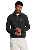 Thumbnail 1 of Lyle & Scott Men's Embroidered Collared 1/4 Zip Jumper - Jet Black/ White