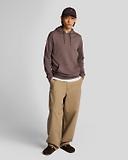 Thumbnail 3 of Lyle & Scott Men's Superfine Pullover Hoodie - Plum Truffle