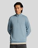 Thumbnail 2 of Lyle & Scott Men's Superfine 1/4 Zip Sweatshirt - Blue Ash