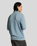 Thumbnail 4 of Lyle & Scott Men's Superfine 1/4 Zip Sweatshirt - Blue Ash