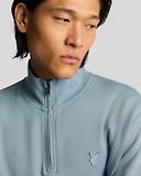 Thumbnail 5 of Lyle & Scott Men's Superfine 1/4 Zip Sweatshirt - Blue Ash