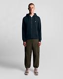 Thumbnail 3 of Lyle & Scott Men's Loopback Cotton Fit Full Zip Hoodie - Dark Navy