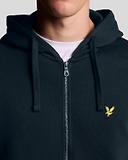 Thumbnail 4 of Lyle & Scott Men's Loopback Cotton Fit Full Zip Hoodie - Dark Navy