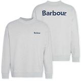 Thumbnail 1 of Barbour Men's Brushed Nicholas Oversized Crew Neck Jumper - Grey Marl