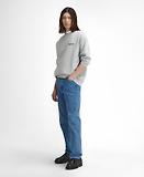 Thumbnail 4 of Barbour Men's Brushed Nicholas Oversized Crew Neck Jumper - Grey Marl