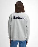 Thumbnail 3 of Barbour Men's Brushed Nicholas Oversized Crew Neck Jumper - Grey Marl