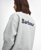 Thumbnail 6 of Barbour Men's Brushed Nicholas Oversized Crew Neck Jumper - Grey Marl
