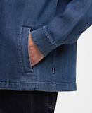 Thumbnail 6 of Barbour Men's Aickmen Textured Denim Overshirt - Indigo