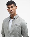Thumbnail 5 of Barbour Men's Nelson Tailored Long-Sleeved Shirt - Bleached Olive