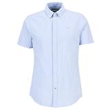 Thumbnail 1 of Barbour Men's Oxtown Oxford Tailored Short-Sleeved Shirt - Sky