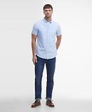 Thumbnail 3 of Barbour Men's Oxtown Oxford Tailored Short-Sleeved Shirt - Sky