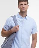 Thumbnail 5 of Barbour Men's Oxtown Oxford Tailored Short-Sleeved Shirt - Sky
